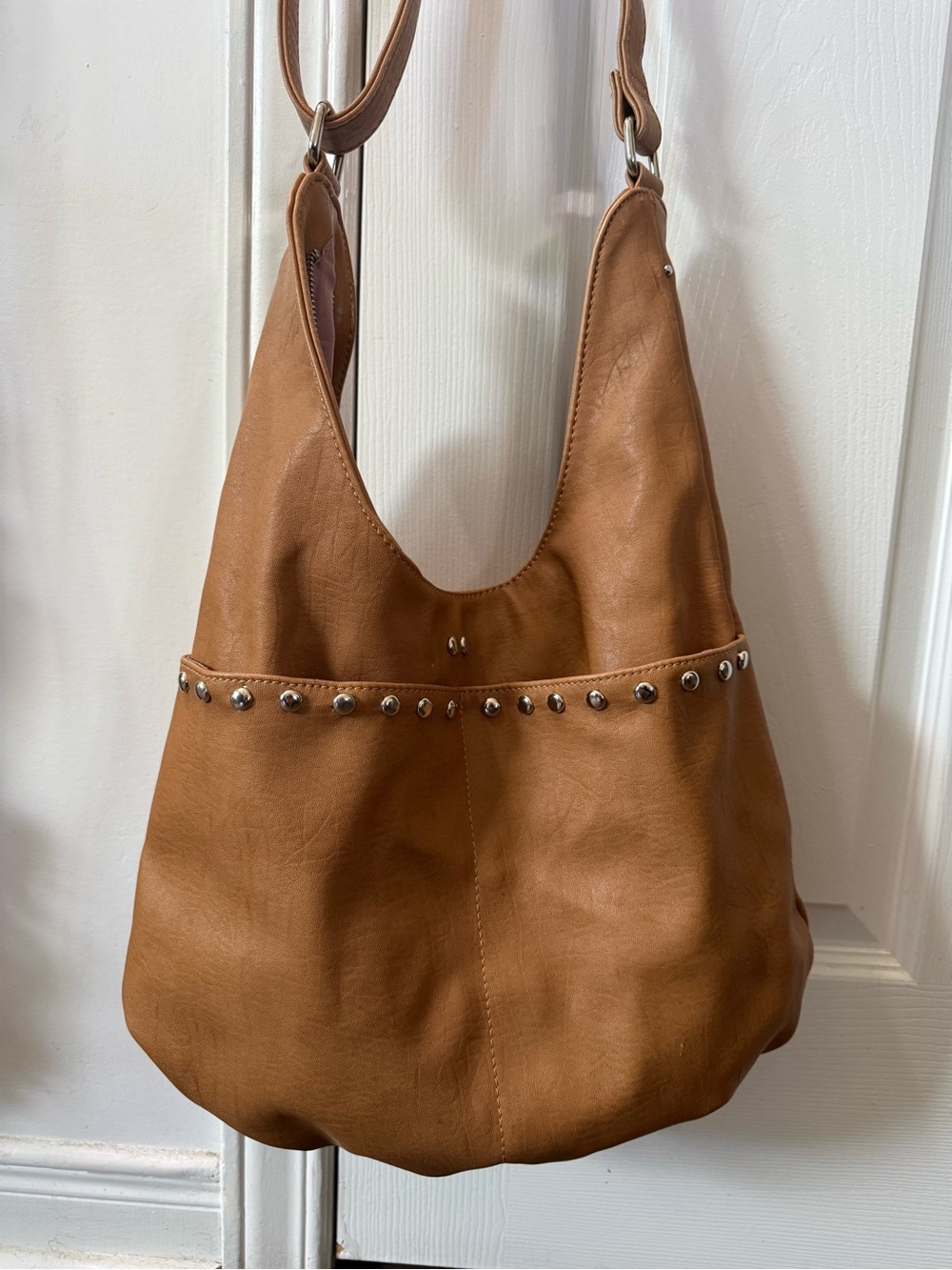 Vegan leather Colab hobo purse